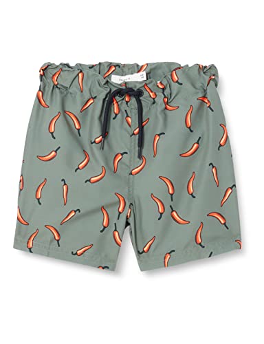 name it Boy's NKMZADDI Swim Shorts Box Badeshorts, Laurel Wreath, 128