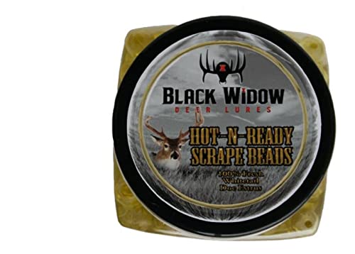 BLACK WIDOW DEER LURE HOT-N-READY SCENT BEADS 6 OZ