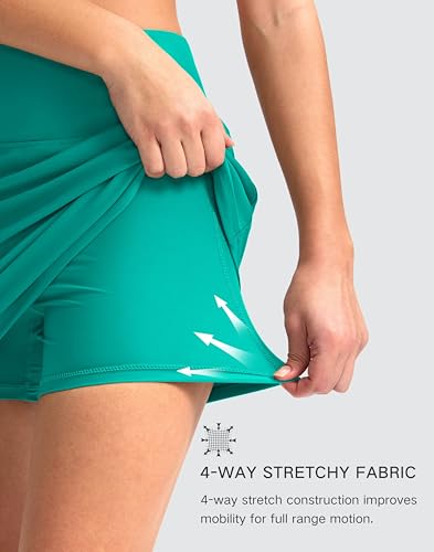 Image of G Gradual Women's 16 inch Swim Skirt with Pockets High Waisted Tummy Control Modest Swimsuit Bathing Suit Bottoms for Women