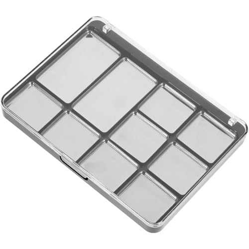 CTIRCHIU Paleta Magnética para Sombras de Ojos Vacía de 10 Compartimentos, Bandeja de Maquillaje DIY Resistente y Ligera, Soporte Organizador para Cosméticos y Sombras, Adecuado para
