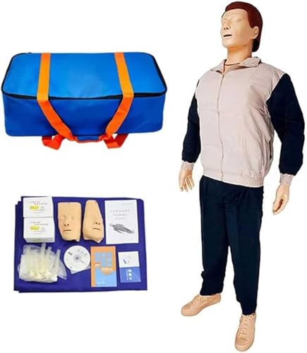 Maniquí de Entrenamiento de CPR Multifunción, Simulador de Primeros Auxilios de Cuerpo Completo, Modelo de Entrenamiento de Compresiones Torácicas, para Capacitación Médica - PVC Patient Care Manikin