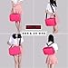 Goldwheat Beauty Cosmetic Bag Multifunctional Makeup Case with Adjustable Space Shoulder Strap Pink 13.6X9.5X4.3\
