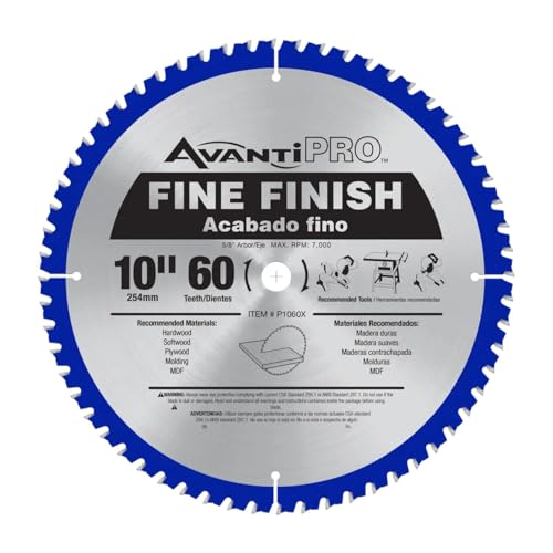 AvantiPro Fine Finish Saw Blades with Carbide-Tipped Teeth, Thin Kerf
