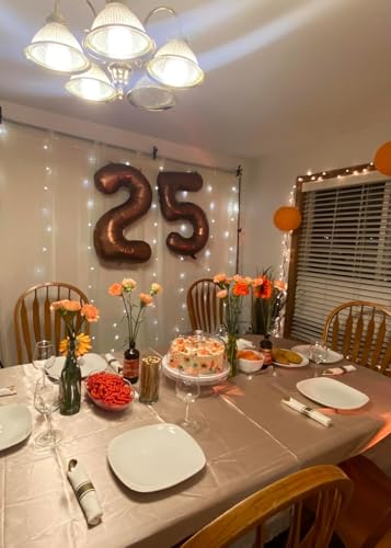 Image of Number Balloons Brown 9 Balloon 40 inch for 9th Birthday Party Decorations | Saturated Color, Large 40 inch, With Inflation Straw & Hanging Holes, Great for Thanksgiving, Vintage & Cowboy Theme Party