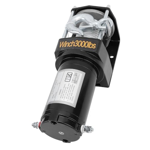 Kit de winche eléctrico 12V 3000lbs con motor 1KW miniatura 3