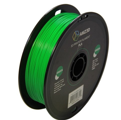 1.75mm Green PLA 3D Printer Filament - 1kg Spool (2.2 lbs) - Dimensional Accuracy +/- 0.03mm