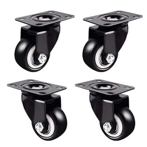 Roulettes robustes industrielles de 2.5 pouces pour meuble de salon lot de 4