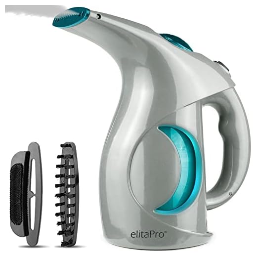 Steamer For Clothes, Handheld Garment Steamer, Travel Size Clothing Steam Iron, Dry Steam Upgraded Version Gray/Teal