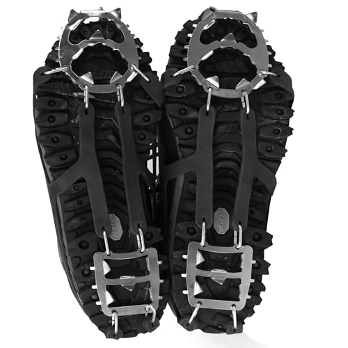 Harrier Hardware Crampons with Metal Spikes, Men\'s Sizes 10-13, 1/4-inch Spikes