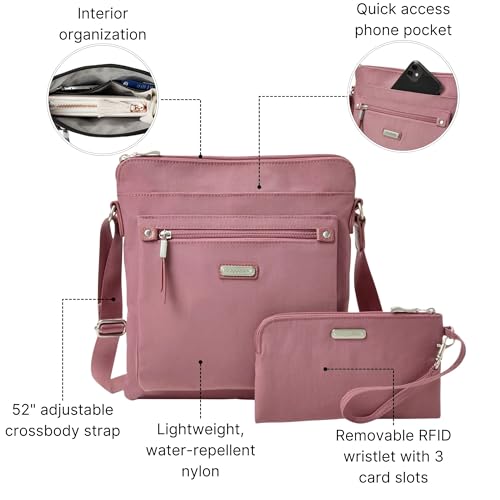 Image of Baggallini womens Go Bagg With Rfid Phone Wristlet