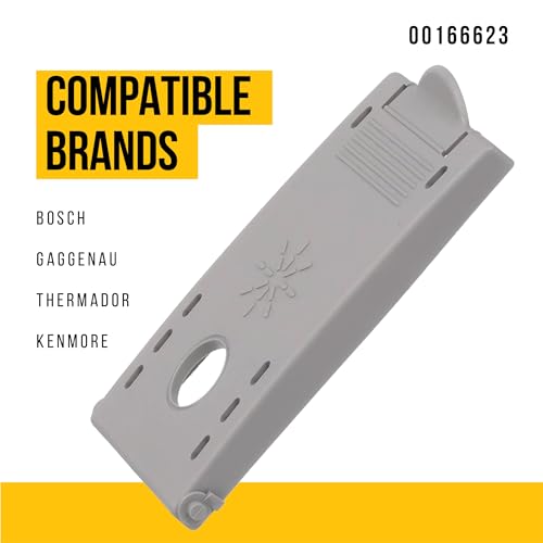 Image of PartsBroz 166623 Rinse Aid Door - Compatible With Bosch Dishwasher - Replaces AP2802335 166623 935387 AH3439214 EA3439214 PS3439214 PS8697157 Ultra Durable Replacement
