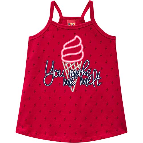 Conjunto , Kyly, Meninas, Vermelho, 12
