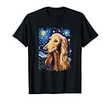 Photo Gallery cane levriero afgano notte stellata pittura cane mamma papà maglietta Photo Gallery cane levriero afgano notte stellata pittura cane mamma papà maglietta