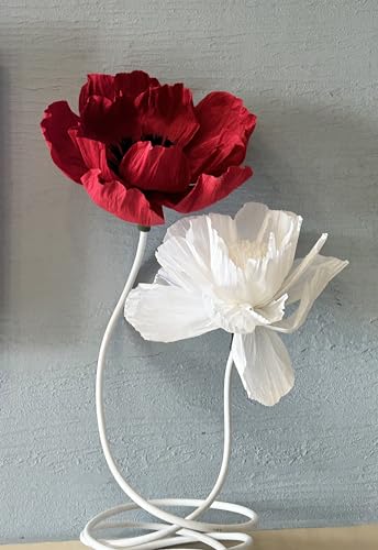 Tiges de fleurs blanches flexibles de 3m de long pour décors modulables