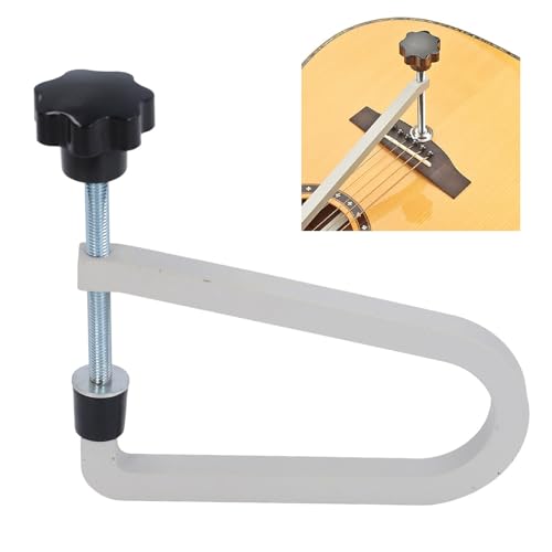 Acoustic Guitar Bridge Clamp, Cast Steel Deep Throat U Clamp for Securing Bridge on Acoustic Folk Guitars (R258 Gray) - Image 2