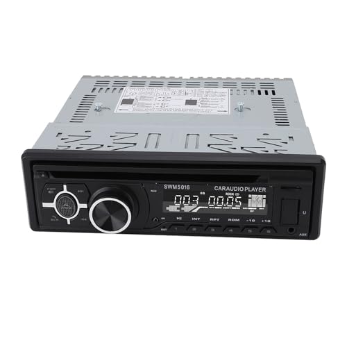 Yanmis Reproductor de DVD para Automóvil, Receptor de Radio Estéreo MP3 Bluetooth USB con Control Remoto, para Camión, Automóvil, RV, Soporte para Reproducción de DVD, MP3, MPEG4, VCD,