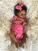 Zero Pam Black Reborn Baby Dolls Silicone Full Body-20 in Realistic Baby Doll, African American Baby Girl,Full Silicone Baby Doll, Black Reborn Dolls with Accessories