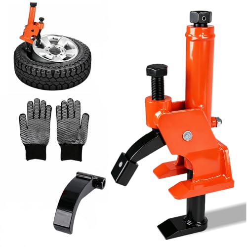 KARTONMOTOR Manual Tire Bead Breaker Tool Heavy-Duty Rim-Safe Bead Breaker with Rubber Pad for 3842 Inch Tires Portable Tire Repair Tool for ATVs UTVs Tractors Trucks & Off-Road Vehicles