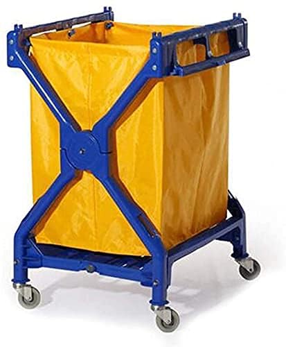 Carrito de lavandería móvil con 4 ruedas para la recogida de lino y transporte textil
