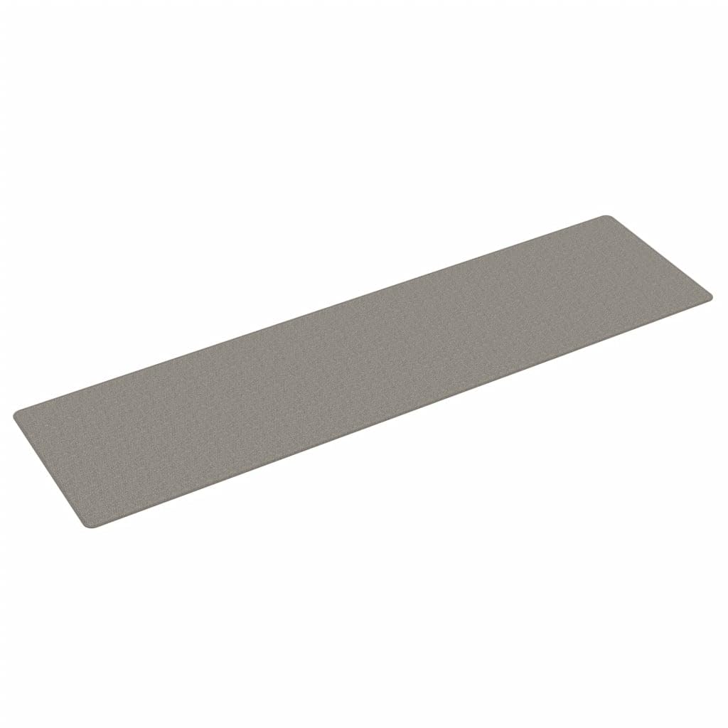 Tidyard Tapis de Couloir Tapis de Passage Tapis pour Cuisine Tapis de Salon Aspect Sisal Argent 80 x 300 cm