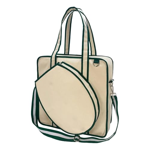Sac de tennis en toile robuste style cabas de sport élégant avec porte-gourde