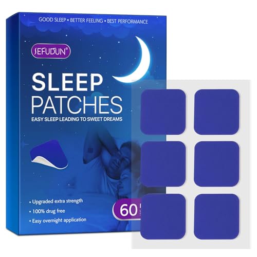 Sleep Patches Sleep Support Pads for Men and Women-Sleep Patch for Adults Extra Strength-Better All Natural Cruelty Free-60 Patches
