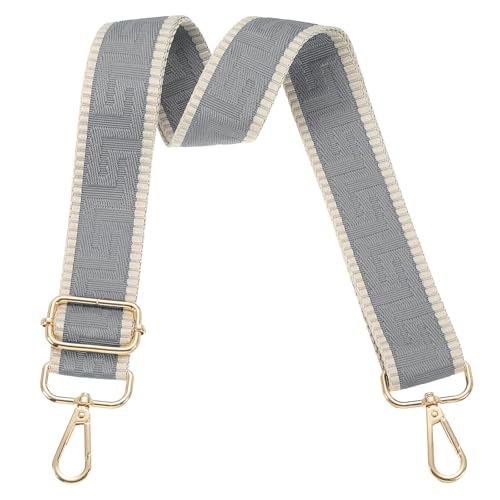 Image of PATIKIL Purse Strap, Adjustable Crossbody Bag Straps Wide Shoulder Strap Universal Replacement Shoulder Bag Belt for Women's Handbags Canvas Satchels Bag Backpack, Light Grey