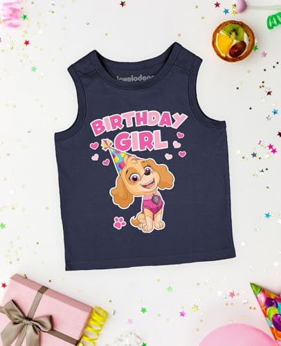 Skye Birthday Girl Tank Top | 2nd 3rd 4th 5th Birthday Gift for Toddler Paw Patrol Fans - Summer Sleeveless Shirt4