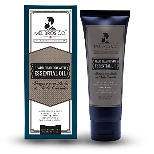 Mel Bros Co Beard Shampoo With Essential Oil Shampoo para barba con Aceites Esenciales