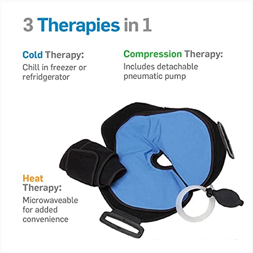 Natracure Cold Or Hot Shoulder Ice Pack Wrap, Compression Shoulder Brace For Pain Relief - Cool Or Heating Pad For Rotator Cuff Injuries, Football, Baseball, Volleyball, Basketball, Golf, Softball #TOP1