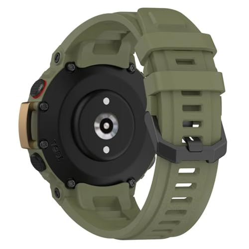 Image of YODI Strap Band Compatible with Amazfit T-Rex 2 Smartwatch Only Soft Silicone | Nylon | Chain | Leather Watch Straps with Installation Adjuster Tool For Amazfit TRex 2