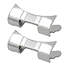 2 Piece Premium Stainless Steel Watch Strap Link Curved End Repair Part 20 mm #3
