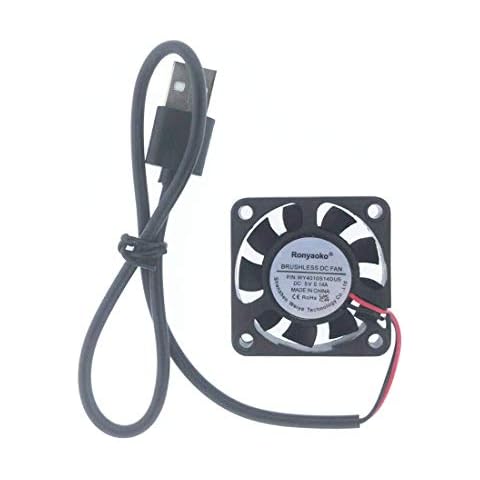 Ronyaoko 5V 0.14A 40x40x10mm Small Micro Cooling Fan 4cm 4010 Brushless DC USB Computer Case Laptop Cooler Fan Cover