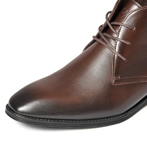 Image of Holy dove Men's Lightweight Dress Boots Leather Ankle Oxford Boot