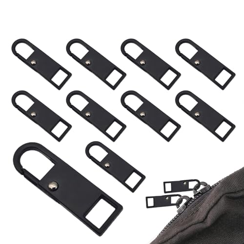 Tirador de cremallera desmontable para ropa, cremallera de repuesto adaptada, kit de tiradores de cremallera desmontables, accesorios de ropa con hebilla segura para funda