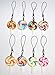 Lucore Home 1 Inch Colorful Lollipops Clay Pendant Charms - 8 pc Set of DIY Craft Supply