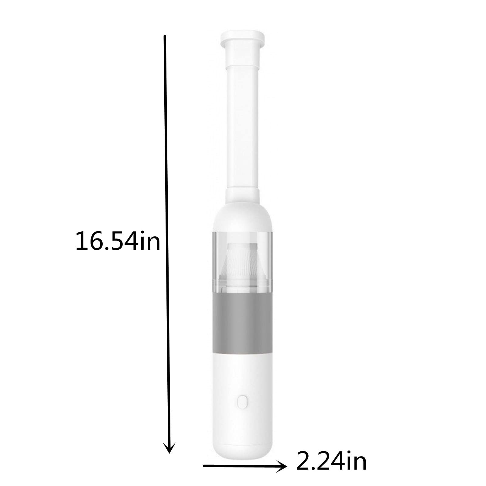 Aspiradora de Coche inalámbrica con Potente succión, aspiradora de Mano 2 en 1 y Bomba de soplado Manual, Mini aspiradora para Grietas, Limpiador de Teclado, Carga rápida Recargable por USB