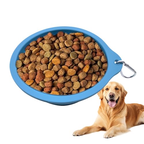 トラベル ドッグ ウォーターボウル | ペット 折りたたみ フードフィーダー,ポータブル 犬用 フィーディング ウォータリング ボウル キャンピングカー ビーチ ボート ハイキング 車 キャンプ アウトドア ウォーキング用