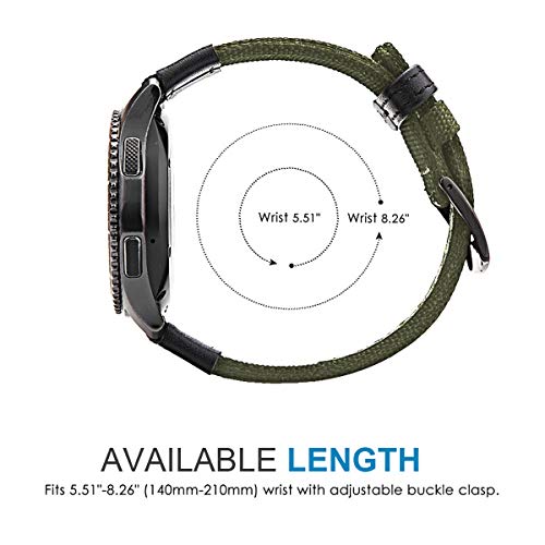 Correa de nylon para Galaxy Watch 46mm, pack de 2 miniatura 5