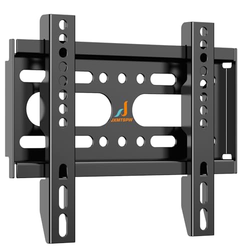JXMTSPW Fixed TV Wall Bracket for 14-42" Screen Monitor TV Bracket Low Profile, Fixed Flat Wall Mount, 25kg Capacity, Max VESA 200x200m Ultra Slim Small TV Wall Mount,Monitor wall mount,TV wall mount