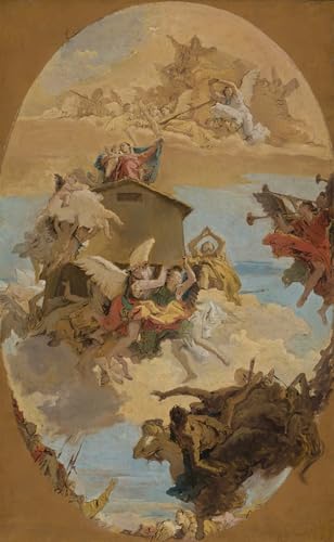 Tableau Art Mural Miracle de la Sainte de Lorette Battista Toile Salon 60x90