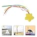 LUOZZY 2 Pcs Yellow Star Car Antenna Topper with Ribbon for Vehicles Roof Decoration 8CM