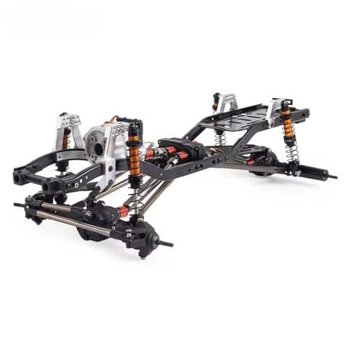JYYTERD Piezas RC Compatible con Axial para SCX10 II 90046 EX86100 1/10 RC Distancia Entre Ejes para Conjunto De Bastidor De Chasis con Eje Delantero Invertido De Transmisión