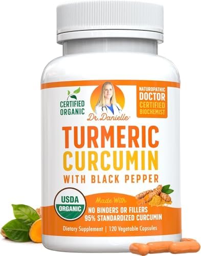 Organic Turmeric Curcumin with Black Pepper Extract 2000mg - High...