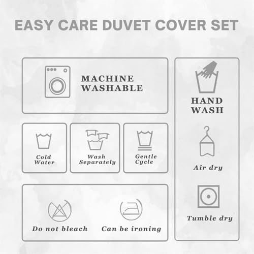 Housse de couette 220x240 New York avec 2 taies d'oreiller pour lit 2 personnes - 6