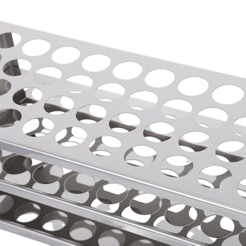 Support pour tubes à essai en acier inoxydable robuste avec 40 trous pour labo