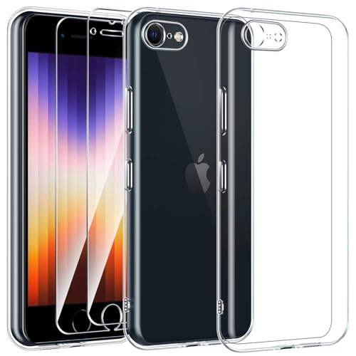 Protezione per fotocamera e schermo: la fotocamera e lo schermo sono le parti più costose e vulnerabili del telefono. Il telaio della nostra custodia sottile per iPhone 7/8/SE 2020 è più alto di 0,5 mm rispetto alla fotocamera. C'è anche un bordo rialzato di circa 0,5 mm sullo schermo, che può garantire la protezione del telefono da cadute accidentali.