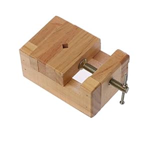 Liancany Flachschraubstock Holz Mini-Schraubstock