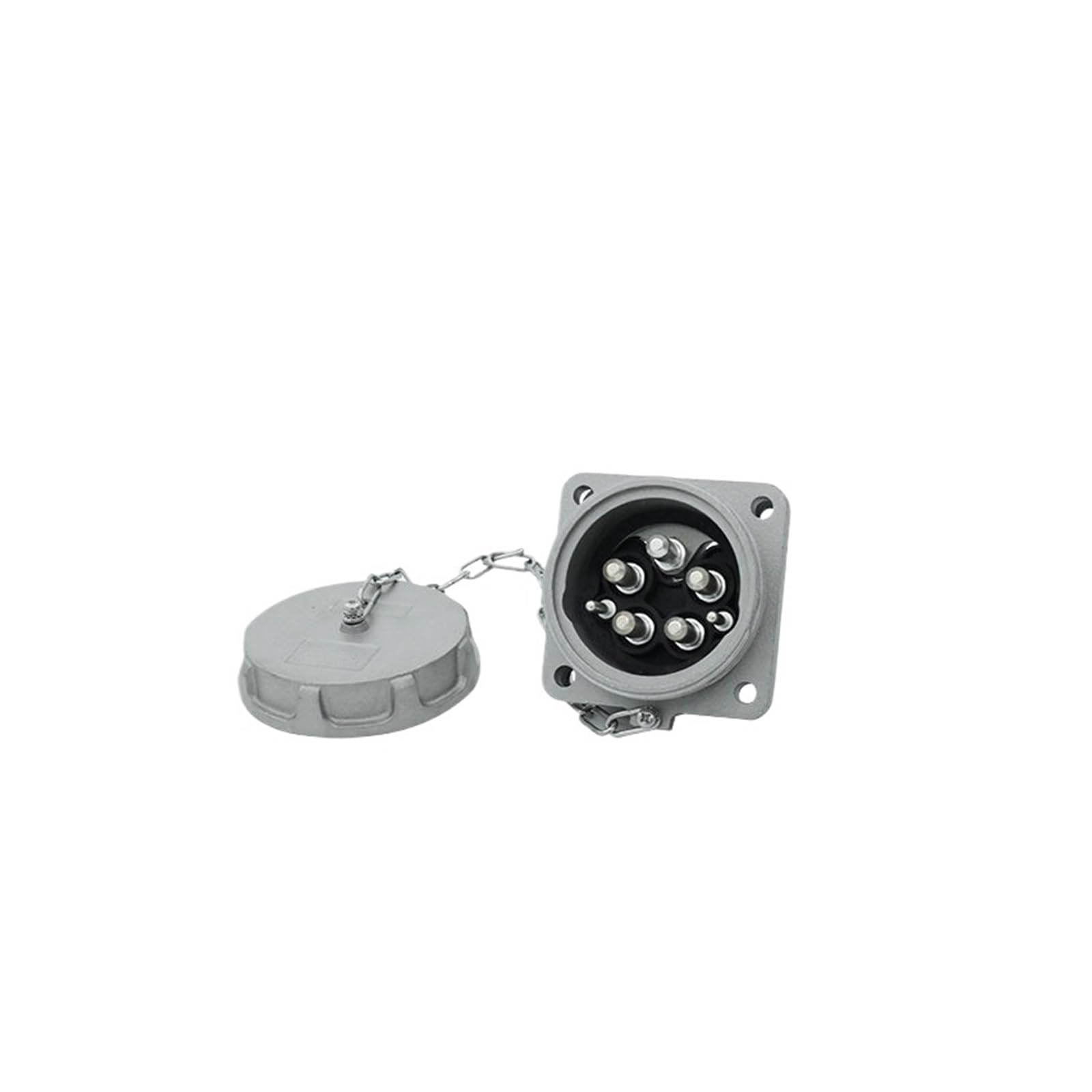 Presa Nascosta a Cinque Poli da 250 A Presa Industriale ad Alta Corrente a 5 Poli con Spina antideflagrante Connettore aeronautico IP67(Reverse Installation)