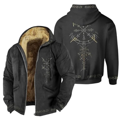 Cardigan cosplay costume viking veste mi-longue épaisse coupe-vent